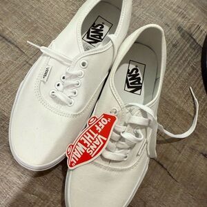 Vans White Canvas Sneakers